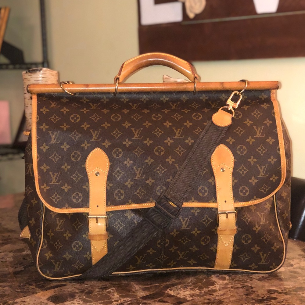 AUTH Louis Vuitton Sac Chasse AMAZING VINTAGE XLNT - Picture 2 of 8